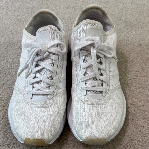 Adidas Cream and White Casual Sneakers - Picture 2 of 4